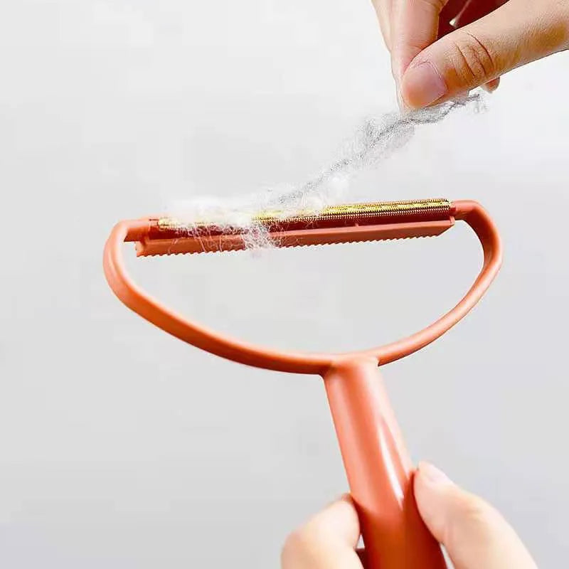Double-Side Lint Remover Portable Pet Hair Remover Brush Manual