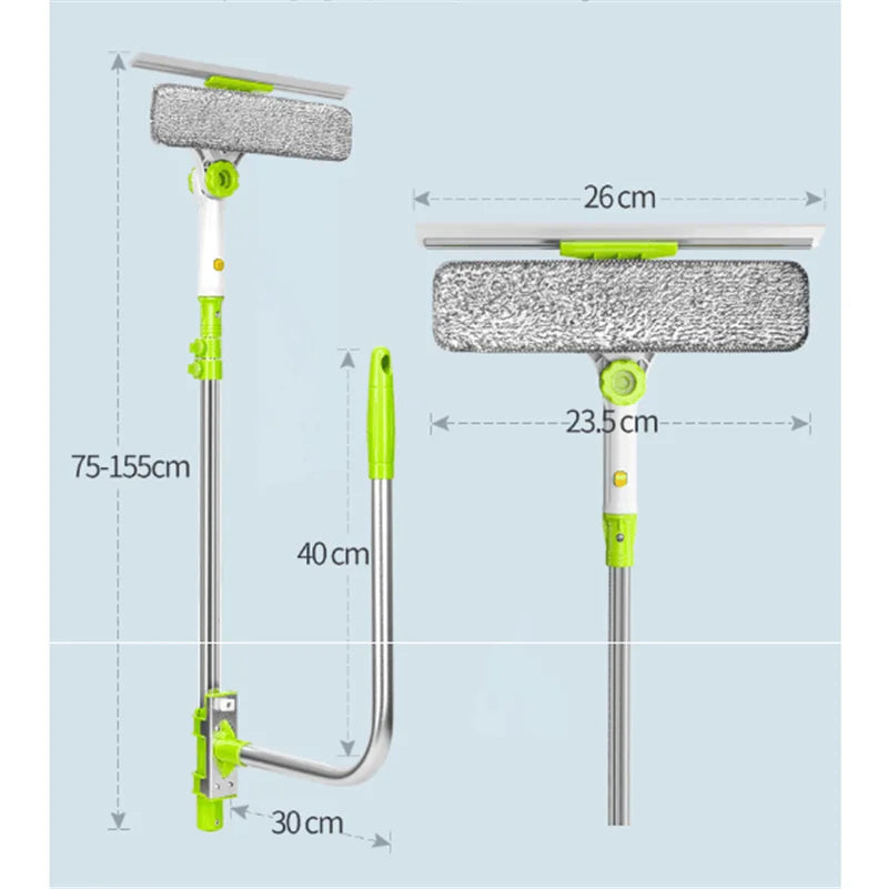 Eworld Hot Upgraded Telescopic High-rise Window Cleaning Glass