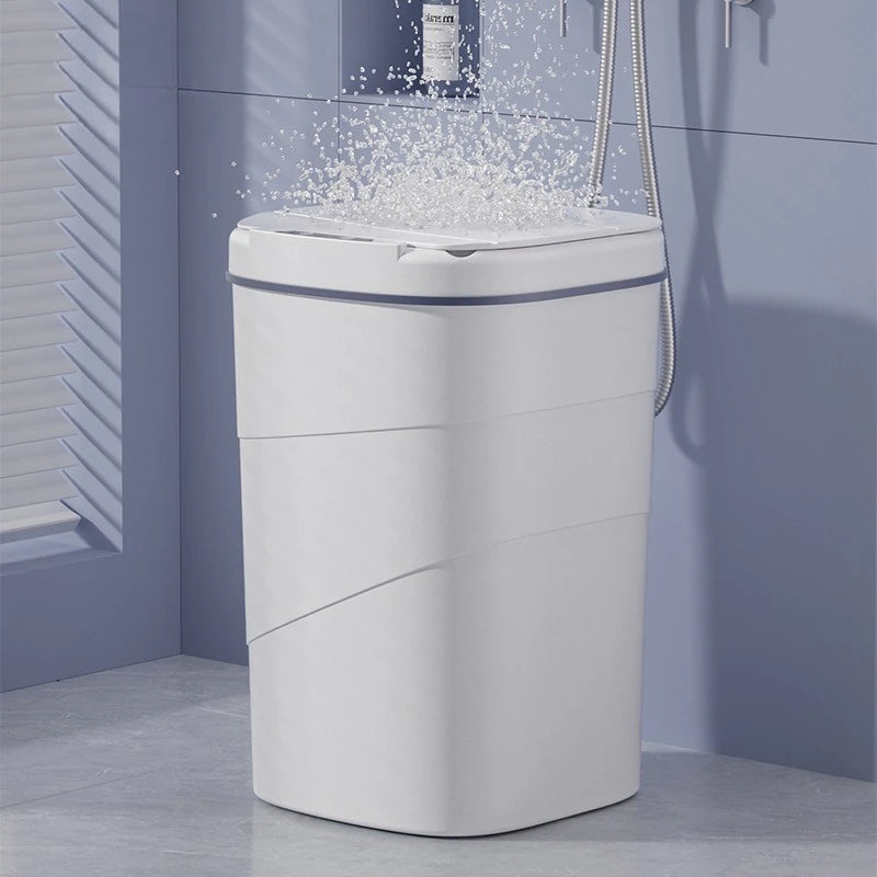 New Smart Sensor Touchless Automatic Closing Trash Can Battery