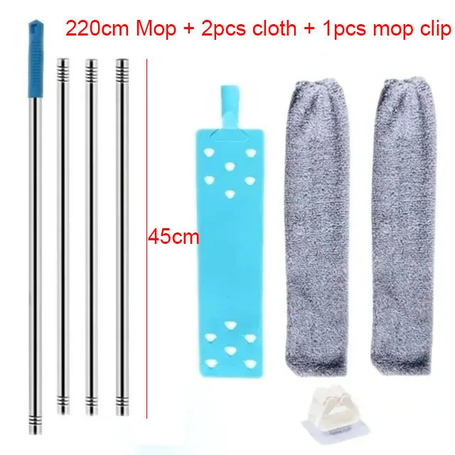 Telescopic Long Handle Broom For Home Blinds Dust Microfiber Brushes