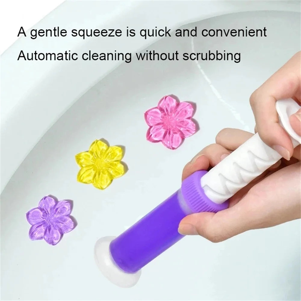 Multipack Flower Aroma Toilet Cleaning Gel, Toilet Deodorant Cleaner