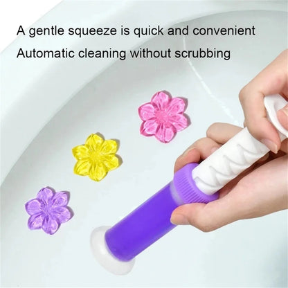 Multipack Flower Aroma Toilet Cleaning Gel, Toilet Deodorant Cleaner