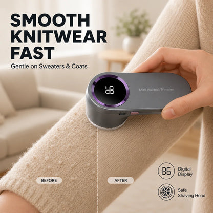 Electric Fabric Shaver USB Rechargeable Lint Remover LED