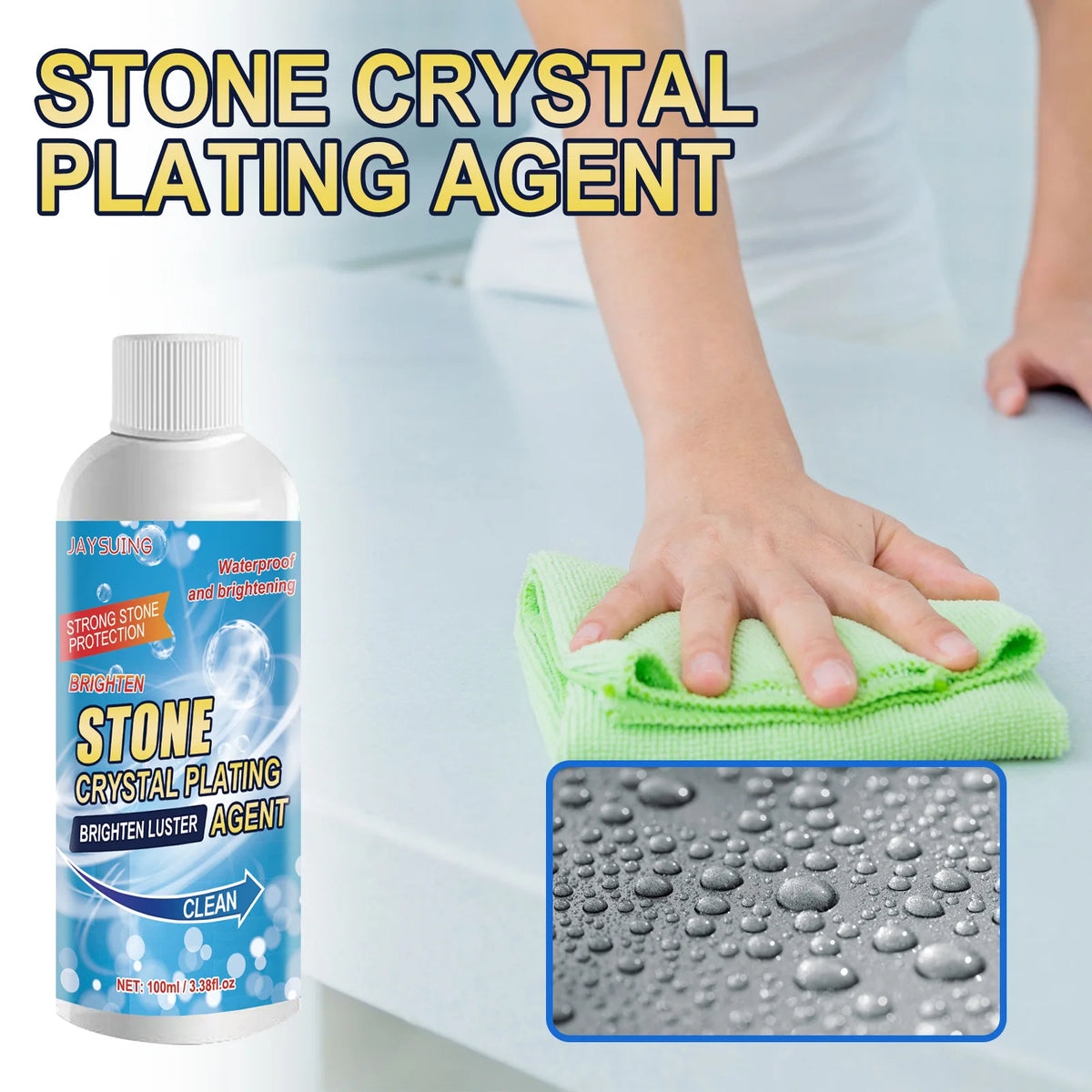 Stone Stain Cleaner Granite Quartz Marble Tile Porcelain Stubborn