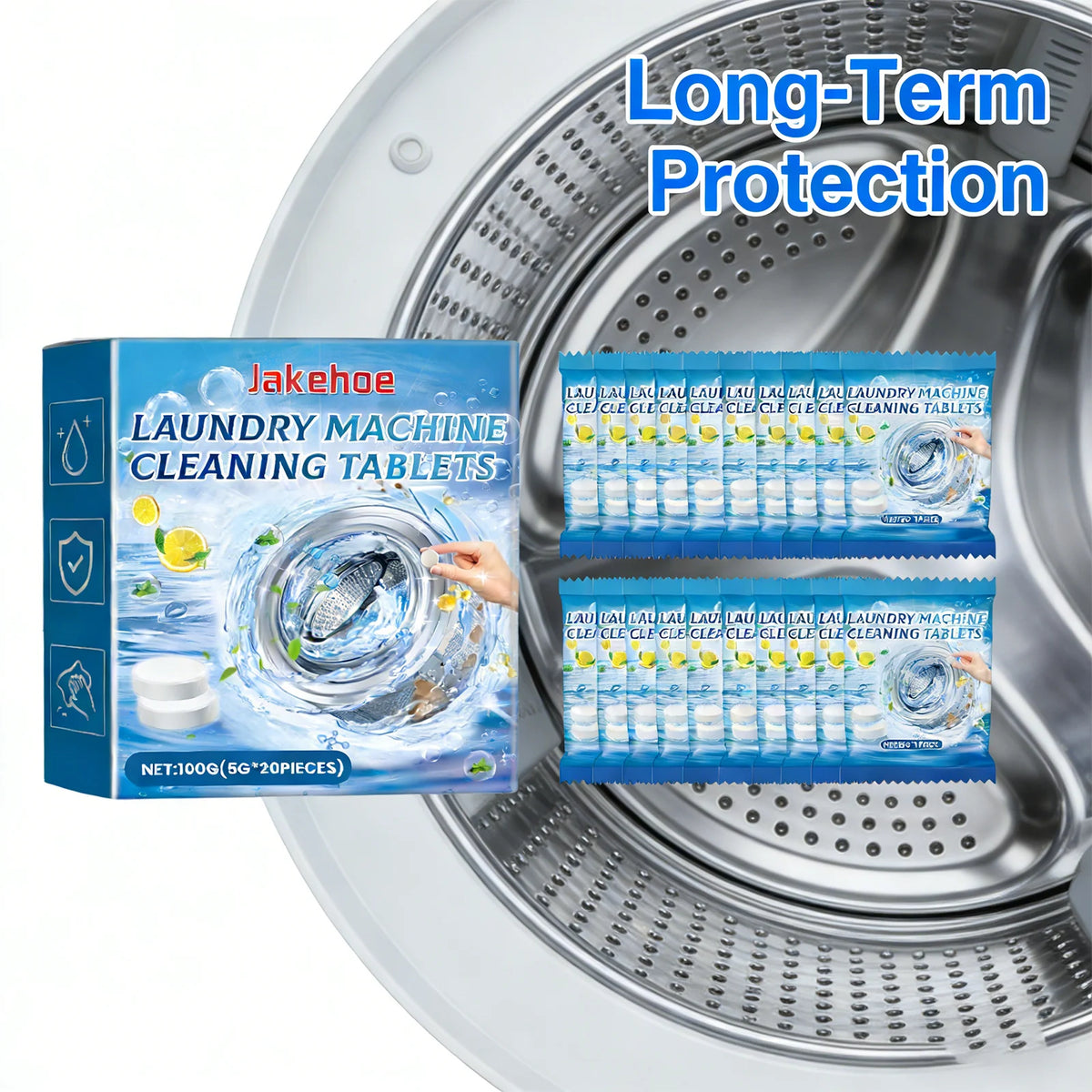 Washing Machine Cleaning Tablets Drum Laundry Sink Remove