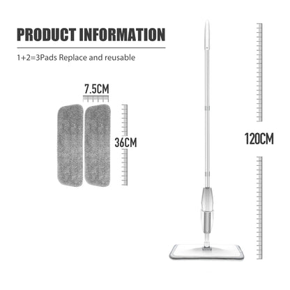 Spray Mop Broom Set Magic Flat Mops for Floor Home Cleaning