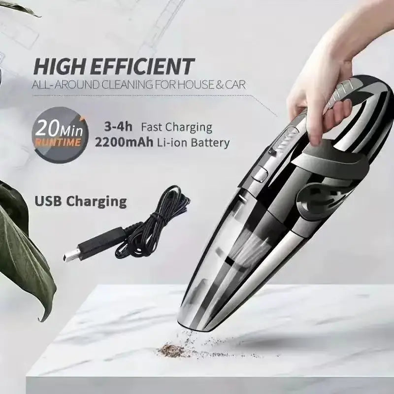 Portable Wireless Vacuum Cleaner Powerful Suction Rechargeable