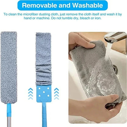 Telescopic Long Handle Broom For Home Blinds Dust Microfiber Brushes