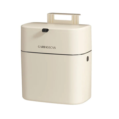 Household plastic flip-top wall-mounted trash can kitchen bathroom