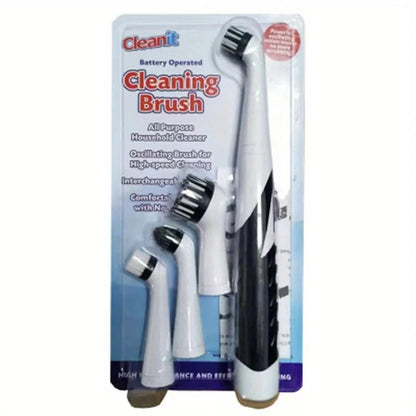 Leaning Brush Cleaning Tool With 4 Brushes Multifunctional Electric