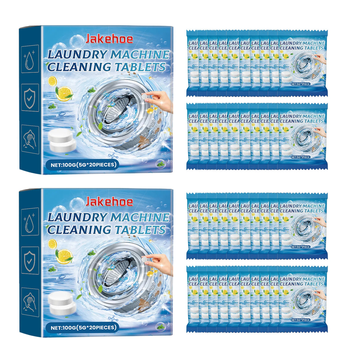 Washing Machine Cleaning Tablets Drum Laundry Sink Remove