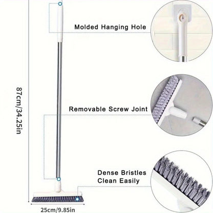 1pc Bathroom Floor Brush For Hotel, Hard Bristle Scrub Brush,