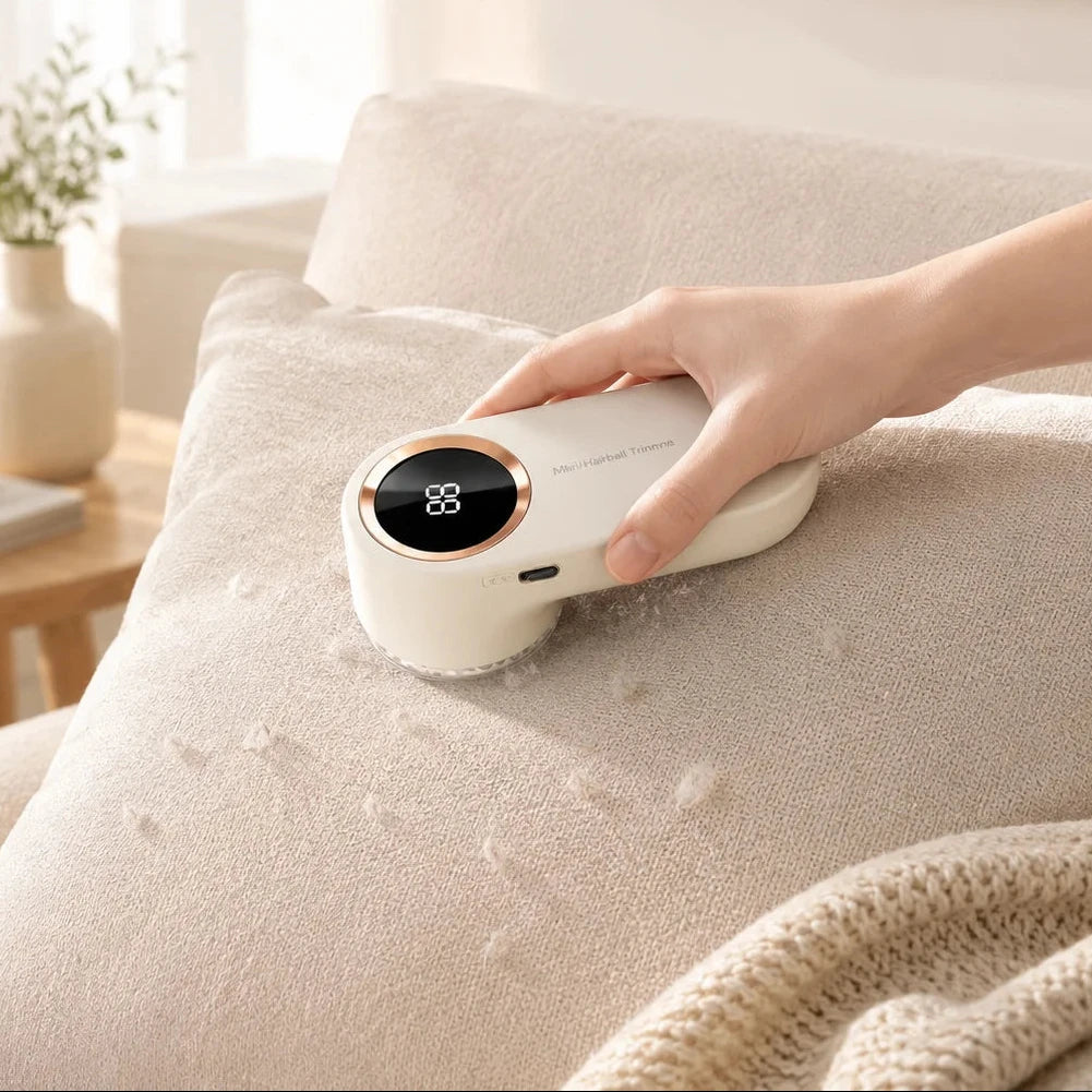 Electric Fabric Shaver USB Rechargeable Lint Remover LED