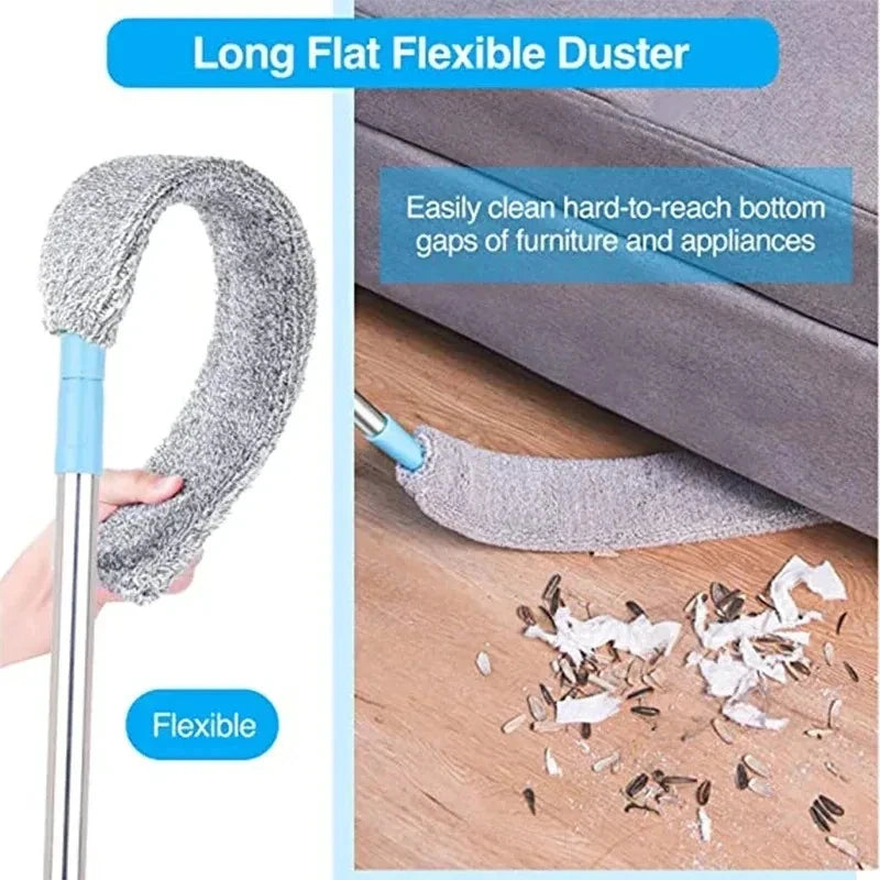 Telescopic Long Handle Broom For Home Blinds Dust Microfiber Brushes