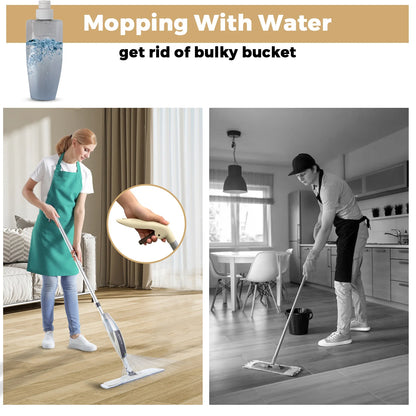 Spray Mop Broom Set Magic Flat Mops for Floor Home Cleaning