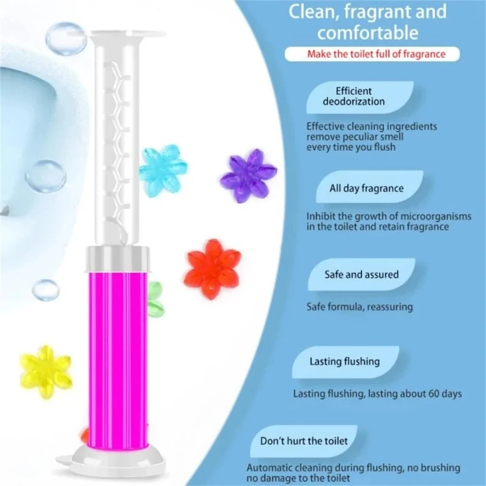 Multipack Flower Aroma Toilet Cleaning Gel, Toilet Deodorant Cleaner