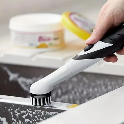 Leaning Brush Cleaning Tool With 4 Brushes Multifunctional Electric