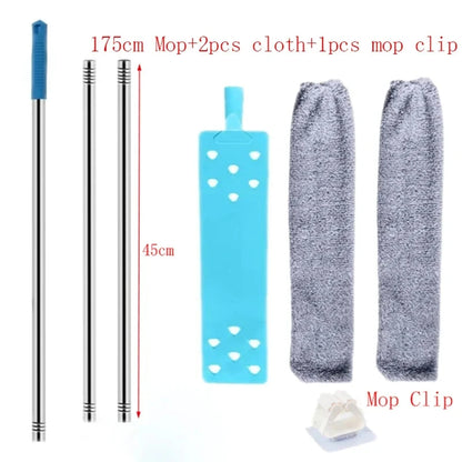 Telescopic Long Handle Broom For Home Blinds Dust Microfiber Brushes