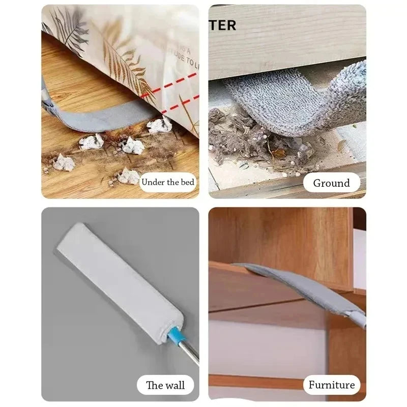 Telescopic Long Handle Broom For Home Blinds Dust Microfiber Brushes