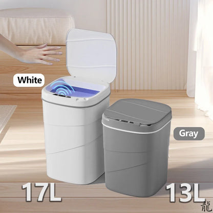 New Smart Sensor Touchless Automatic Closing Trash Can Battery