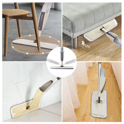 Spray Mop Broom Set Magic Flat Mops for Floor Home Cleaning