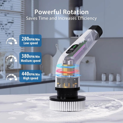 Cordless Spin Scrubber Electric Multipurpose Cleaning Brush for Kitchen